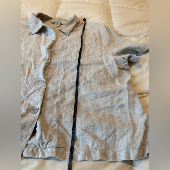 Linen button up cute buttons Poetic 100% linen - Picture 4 of 5